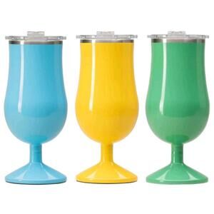 ORCA Poco 3-Pack 17oz Insulated Stainless Steel Cups w/ Lids Multi-Color Set